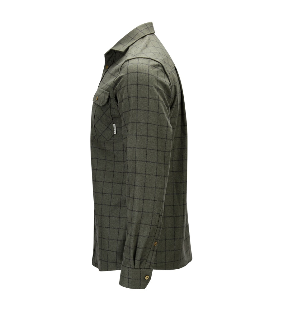 reborn woolshirt M's Grid Forest/Dark Grey, view: 5