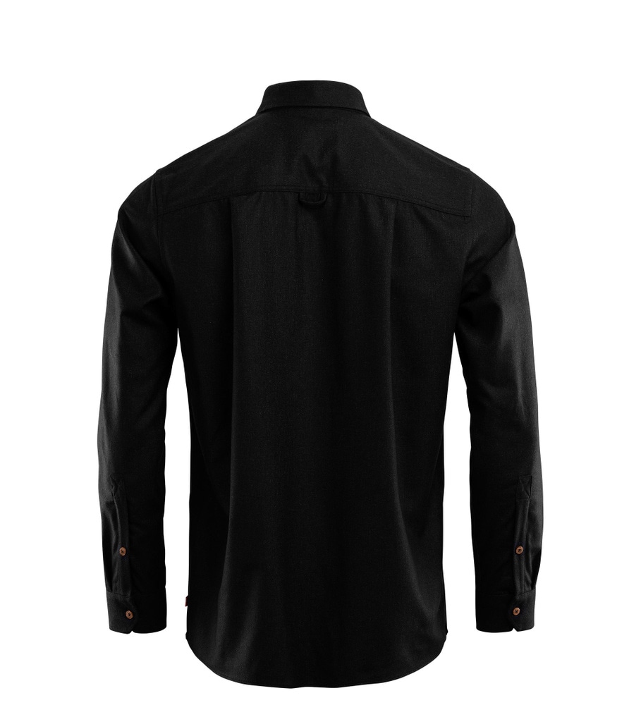 reborn woolshirt M's Dark Grey Melange, view: 4