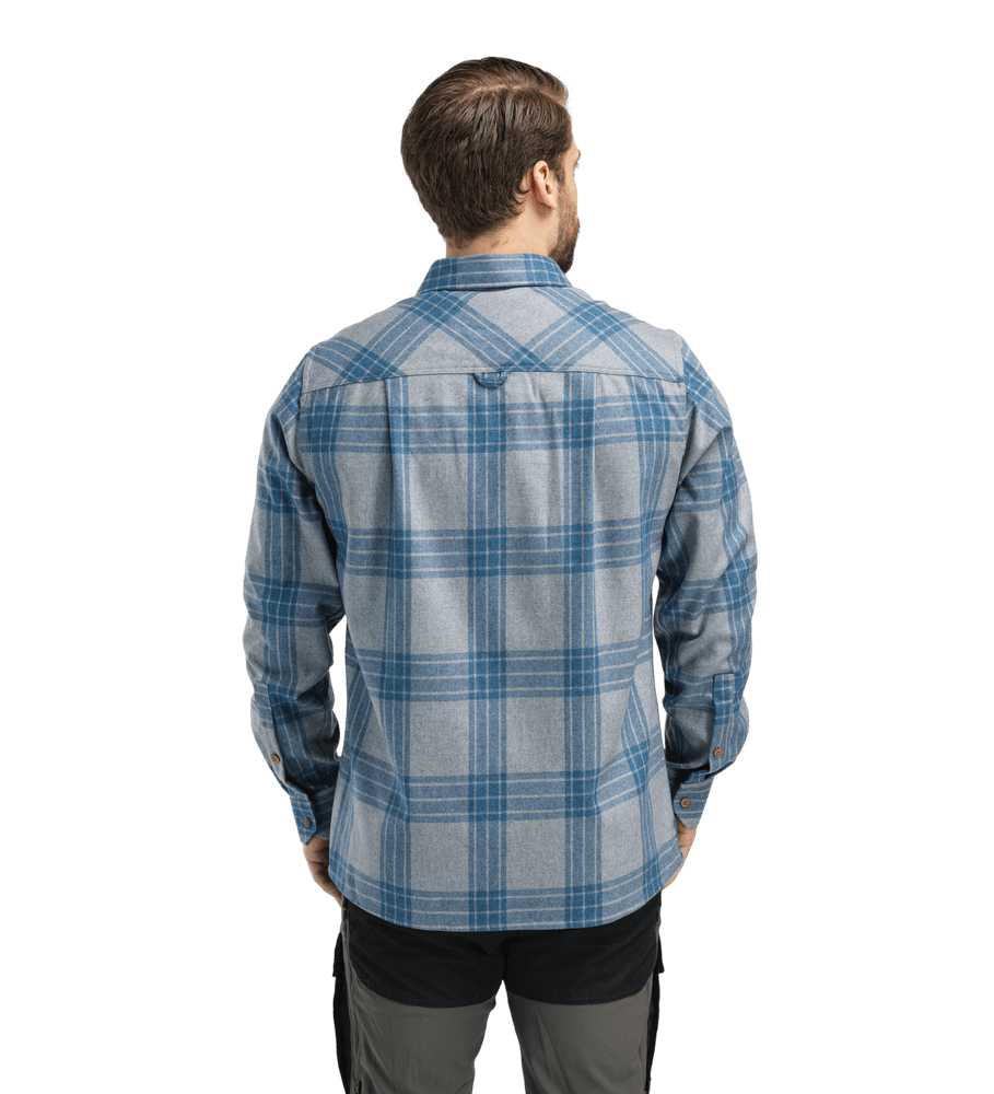 reborn woolshirt M's Check Light Grey/Jeans, view: 1