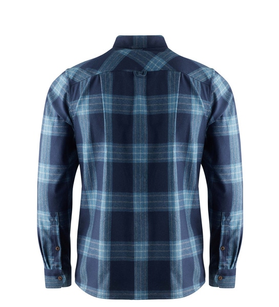 ReBorn woolshirt M's Check Navy / Jeans, view: 4