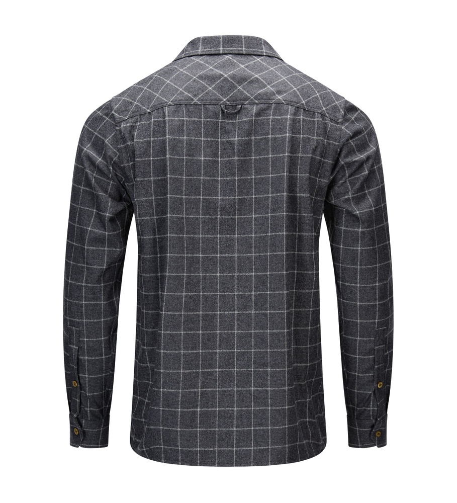 reborn woolshirt M's Grid Slate/Light Grey, view: 4