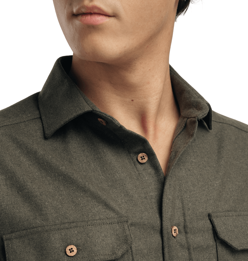 reborn woolshirt M's Forest Melange, view: 3