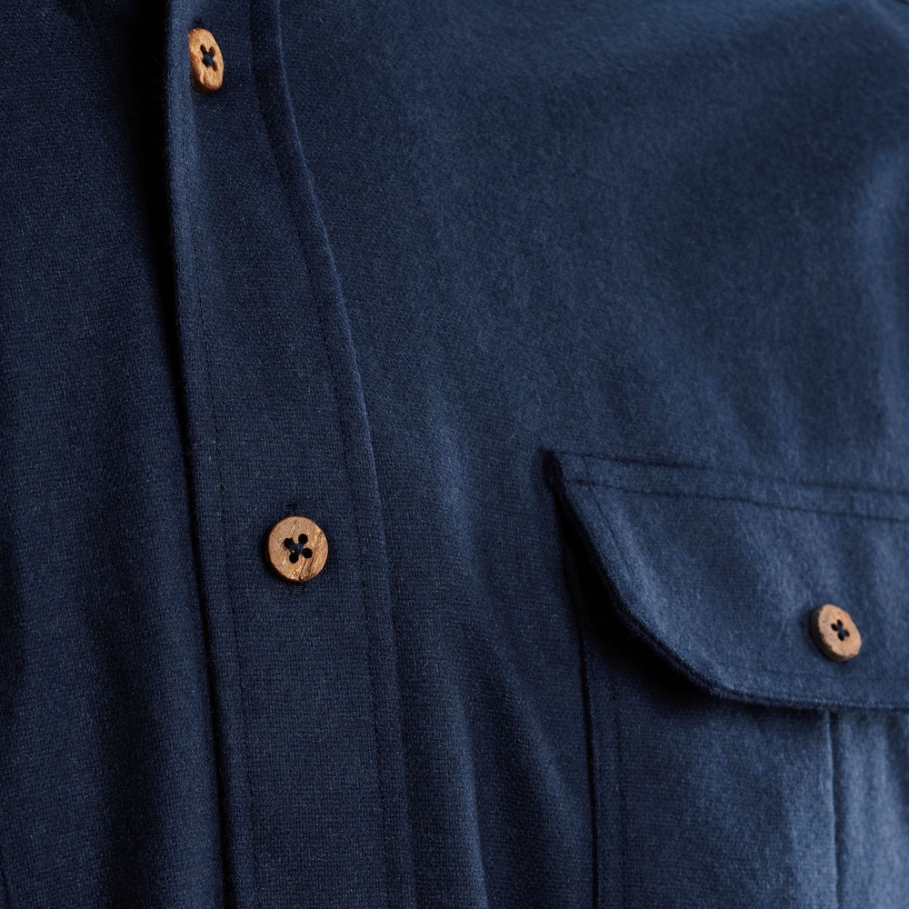 reborn woolshirt M's Navy Melange, view: 5