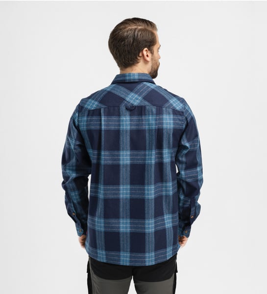 ReBorn woolshirt M's Check Navy / Jeans, view: 1
