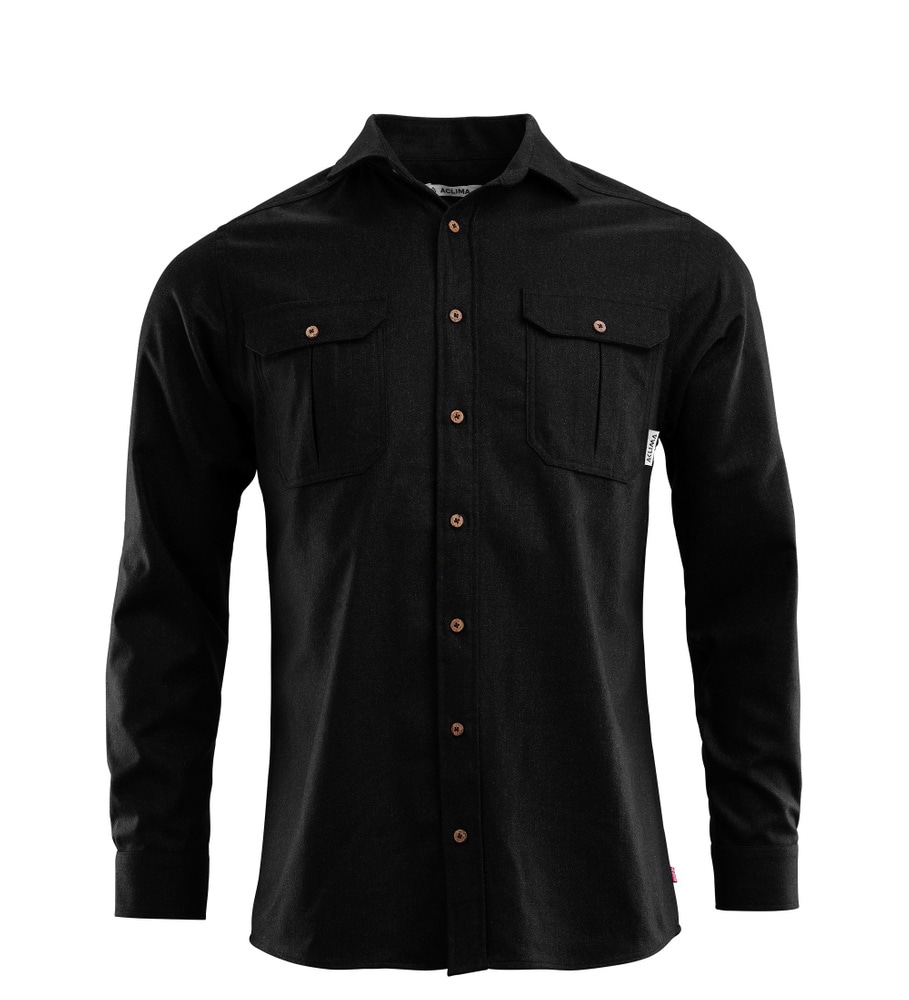 reborn woolshirt M's Dark Grey Melange, view: 3