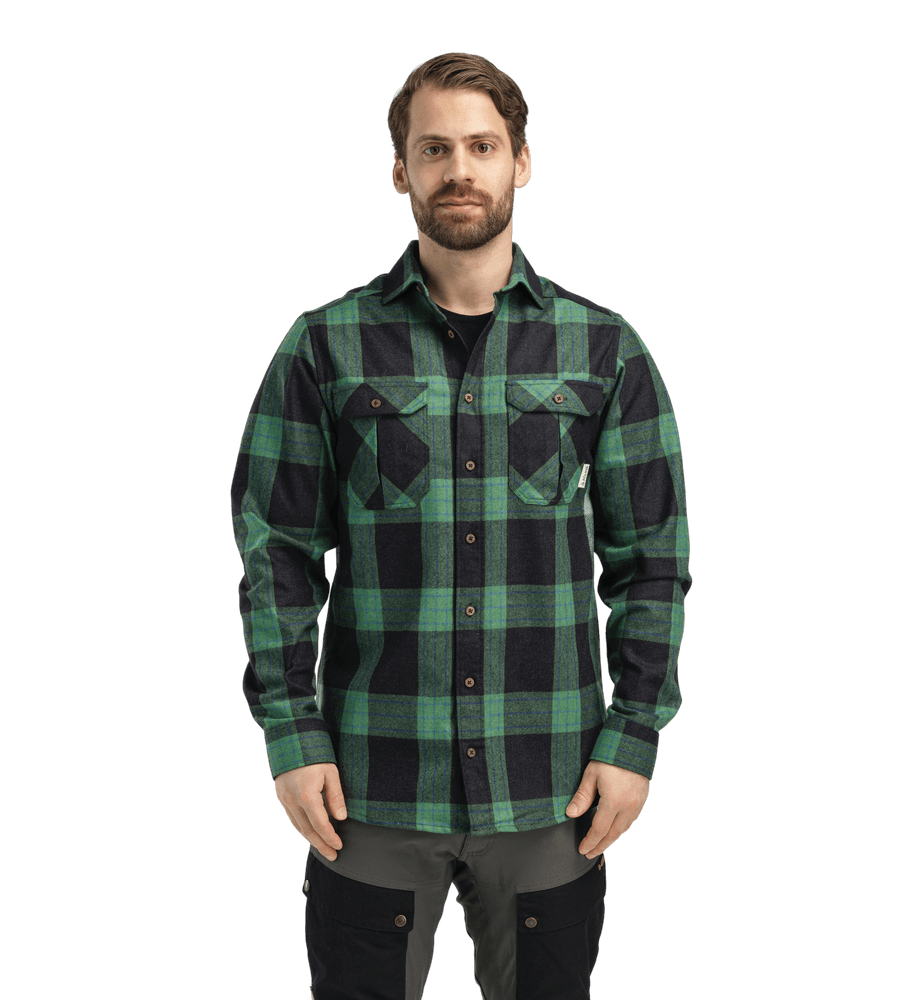 Check Dark Grey / Green