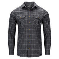 reborn woolshirt M's Grid Slate/Light Grey - view: 0