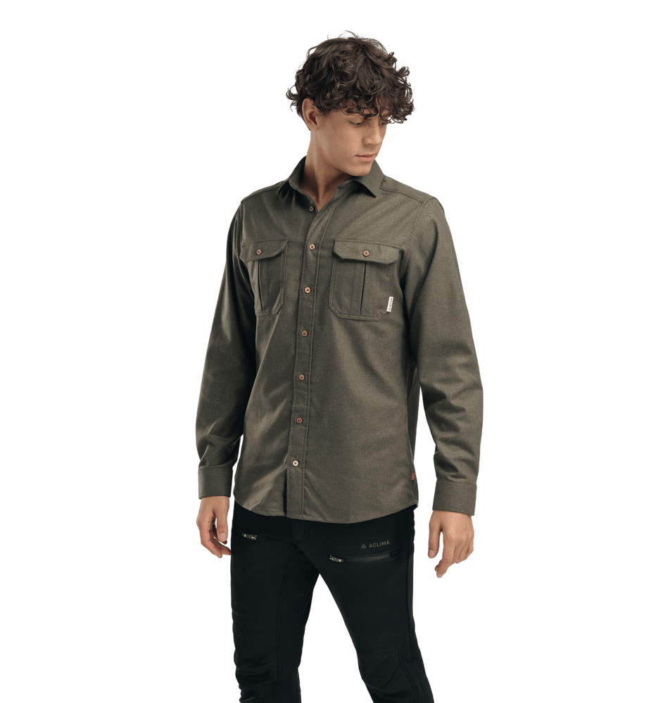 reborn woolshirt M's Forest Melange, view: 1