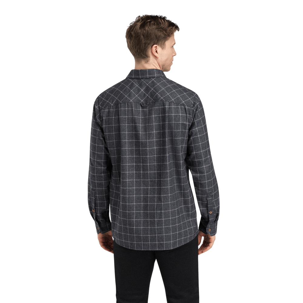 reborn woolshirt M's Grid Slate/Light Grey, view: 1