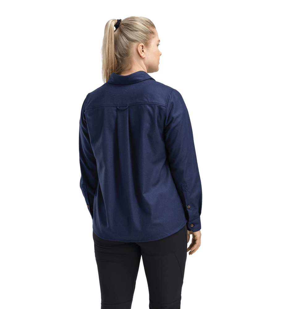 reborn woolshirt W's Navy Melange, view: 1