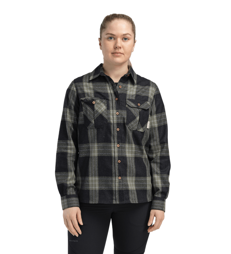 productCard.productImage: reborn woolshirt W's Check Dark Grey/Salvia
