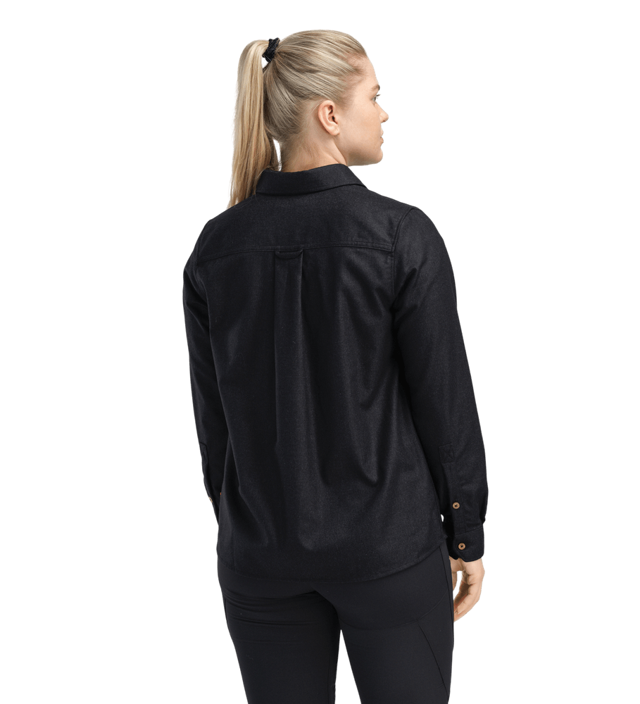 reborn woolshirt W's Dark Grey Melange, view: 1