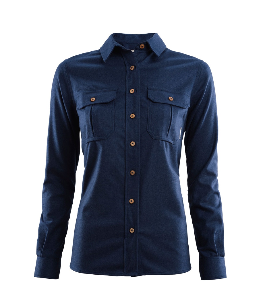 reborn woolshirt W's Navy Melange, view: 3