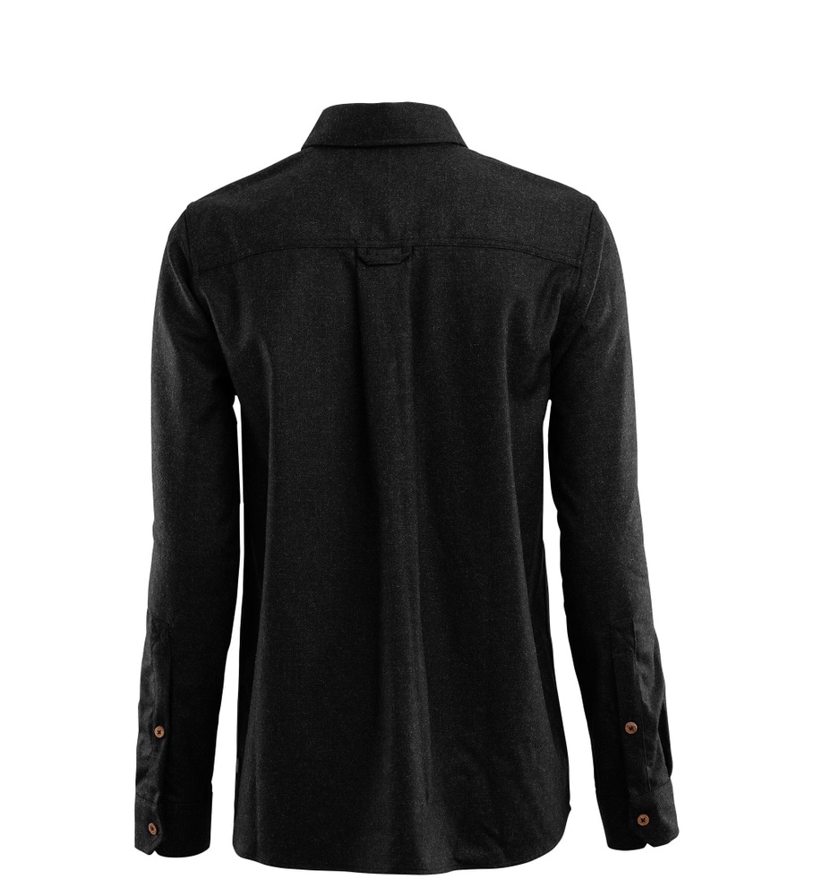reborn woolshirt W's Dark Grey Melange, view: 4