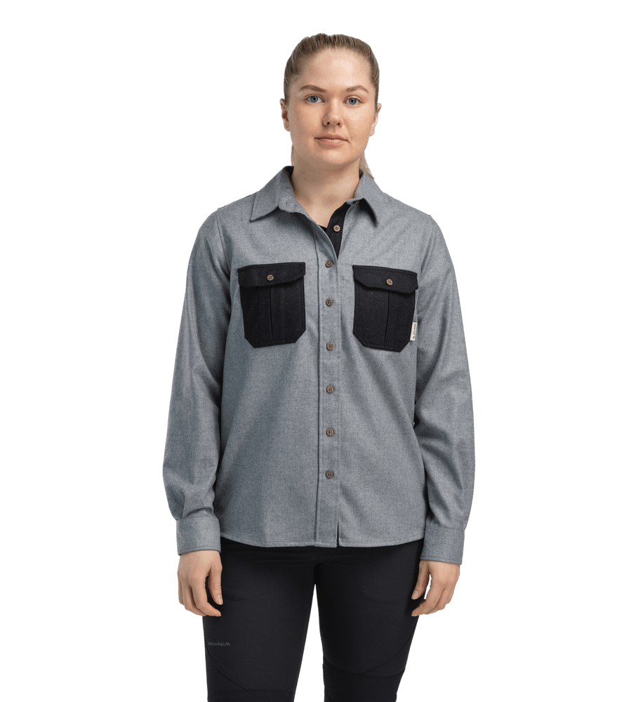 productCard.productImage: reborn woolshirt W's Light Grey/Dark Grey Melange