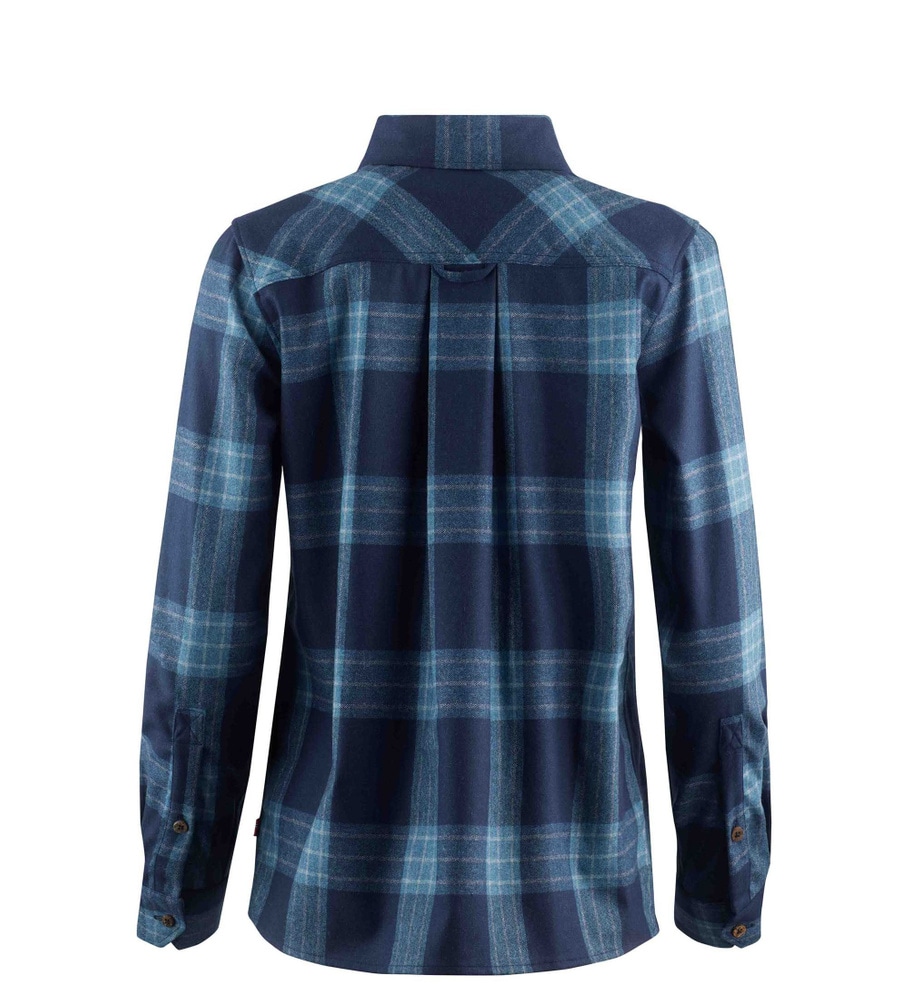 reborn woolshirt W's Check Navy/Jeans, view: 4