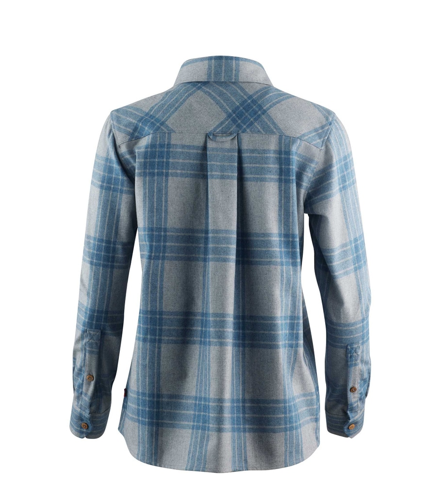 reborn woolshirt W's Check Light Grey/Jeans, view: 4