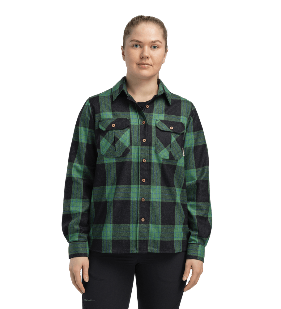 productCard.productImage: reborn woolshirt W's Check Dark Grey/Green