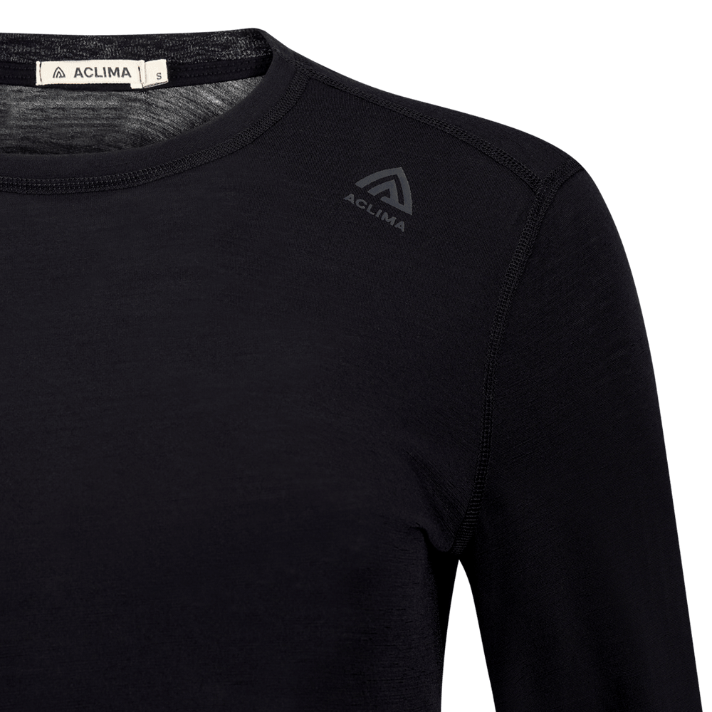 LightWool 140 undershirt Long sleeve W's Jet Black, view: 2
