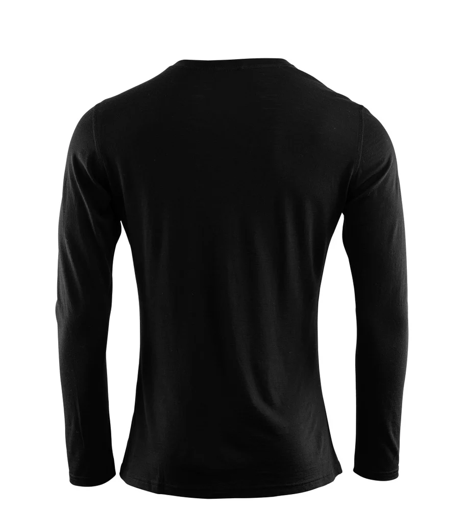 LightWool 140 undershirt Long sleeve M's Jet Black, view: 1