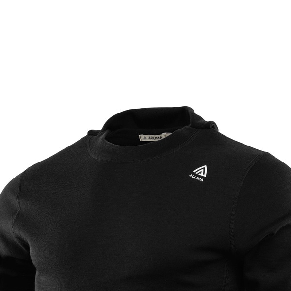 WarmWool hoodsweater M's Jet Black, view: 2