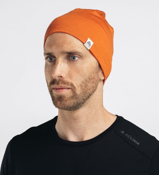 LightWool 140 relaxed beanie Apricot Orange, view: 0