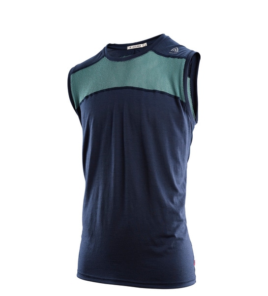 LightWool 140 sports singlet M's Navy Blazer / North Atlantic, view: 2