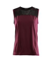 LightWool sports singlet W's Zinfandel/Jet Black - view: 0