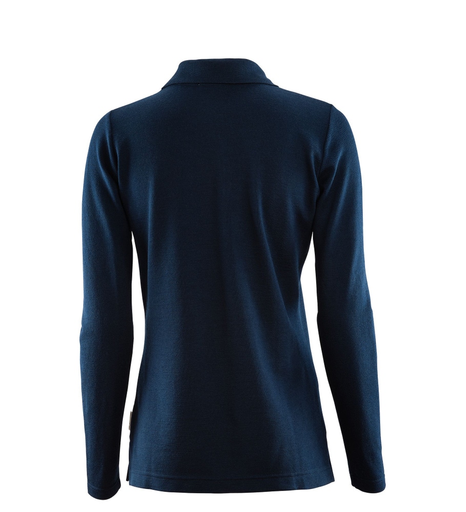 LeisureWool pique shirt Long sleeve W's Navy Blazer, view: 2