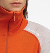 WarmWool Polo W's Gold Flame/Beige Melange/Niagara - view: 3