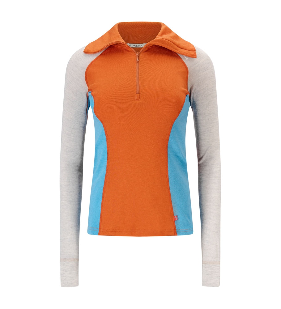 WarmWool Polo W's Gold Flame/Beige Melange/Niagara, view: 4