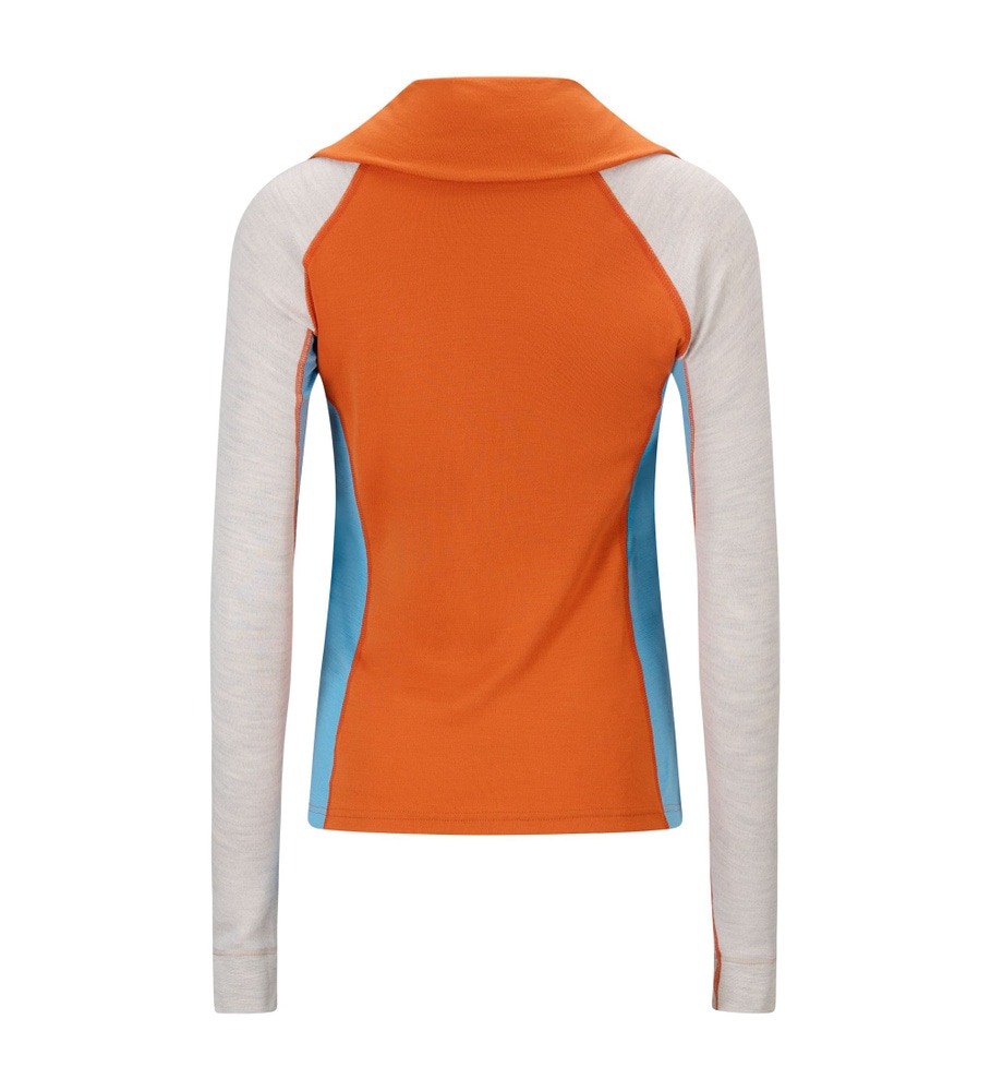 WarmWool Polo W's Gold Flame/Beige Melange/Niagara, view: 5