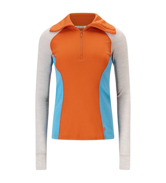 WarmWool Polo W's Gold Flame/Beige Melange/Niagara, view: 4