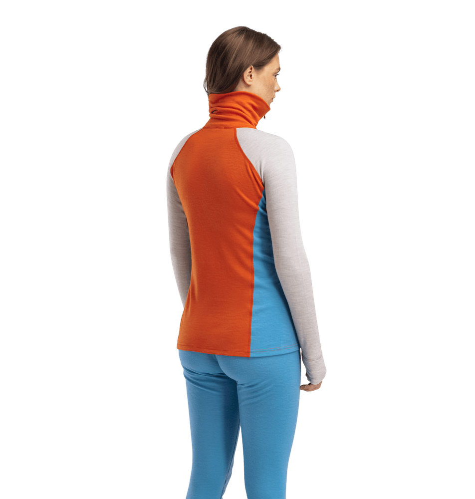 WarmWool Polo W's Gold Flame/Beige Melange/Niagara, view: 1