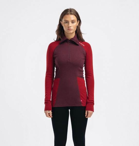 WarmWool Polo W's Fig/Red Dahlia, view: 0