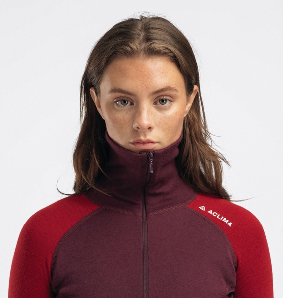 WarmWool Polo W's Fig/Red Dahlia, view: 2