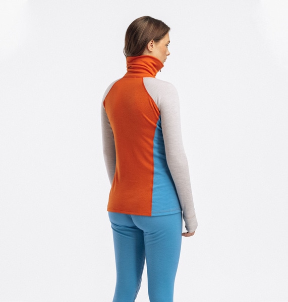 WarmWool Polo W's Gold Flame/Beige Melange/Niagara, view: 1