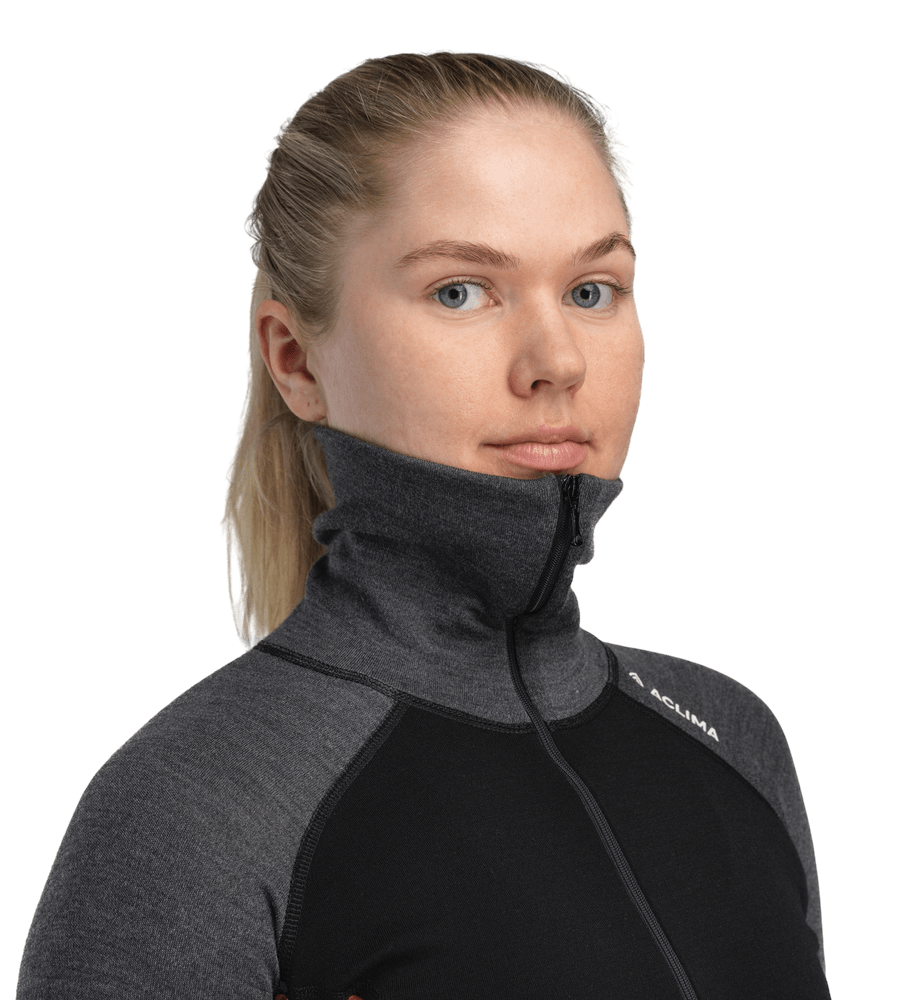 WarmWool Polo W's Jet Black/Marengo/Gold Flame, view: 2
