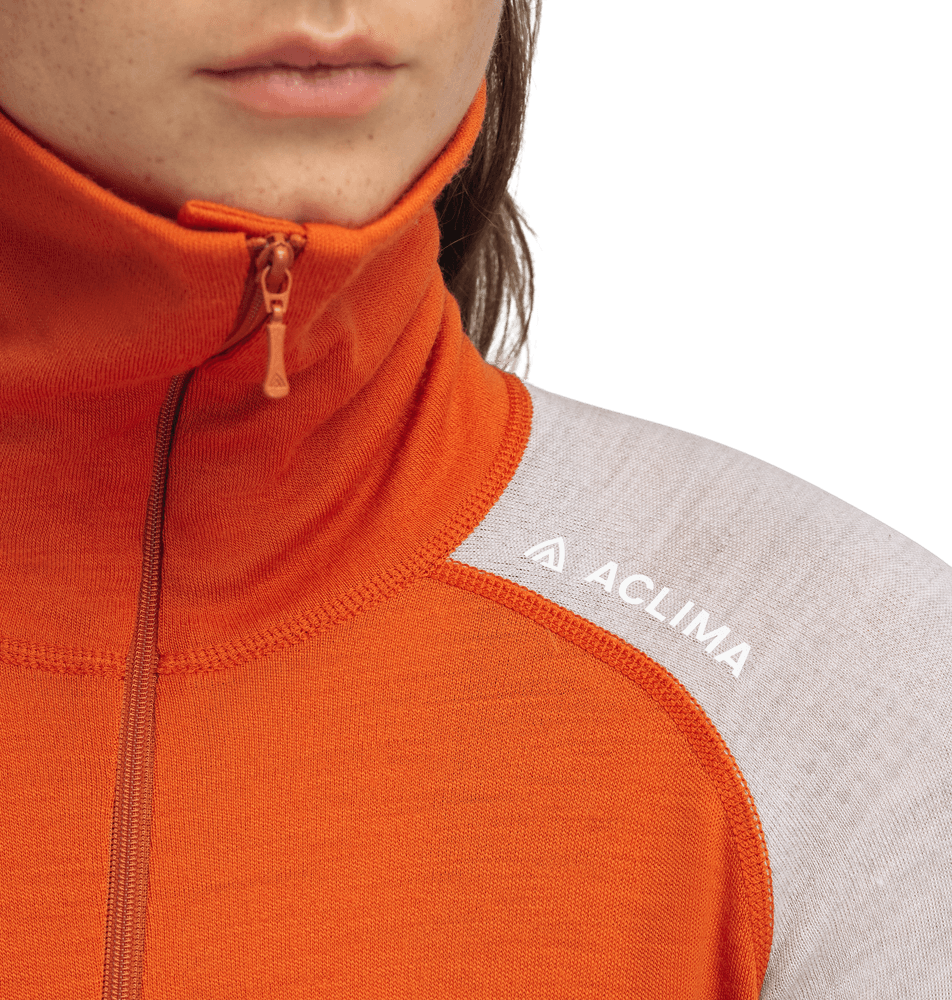WarmWool Polo W's Gold Flame/Beige Melange/Niagara, view: 3