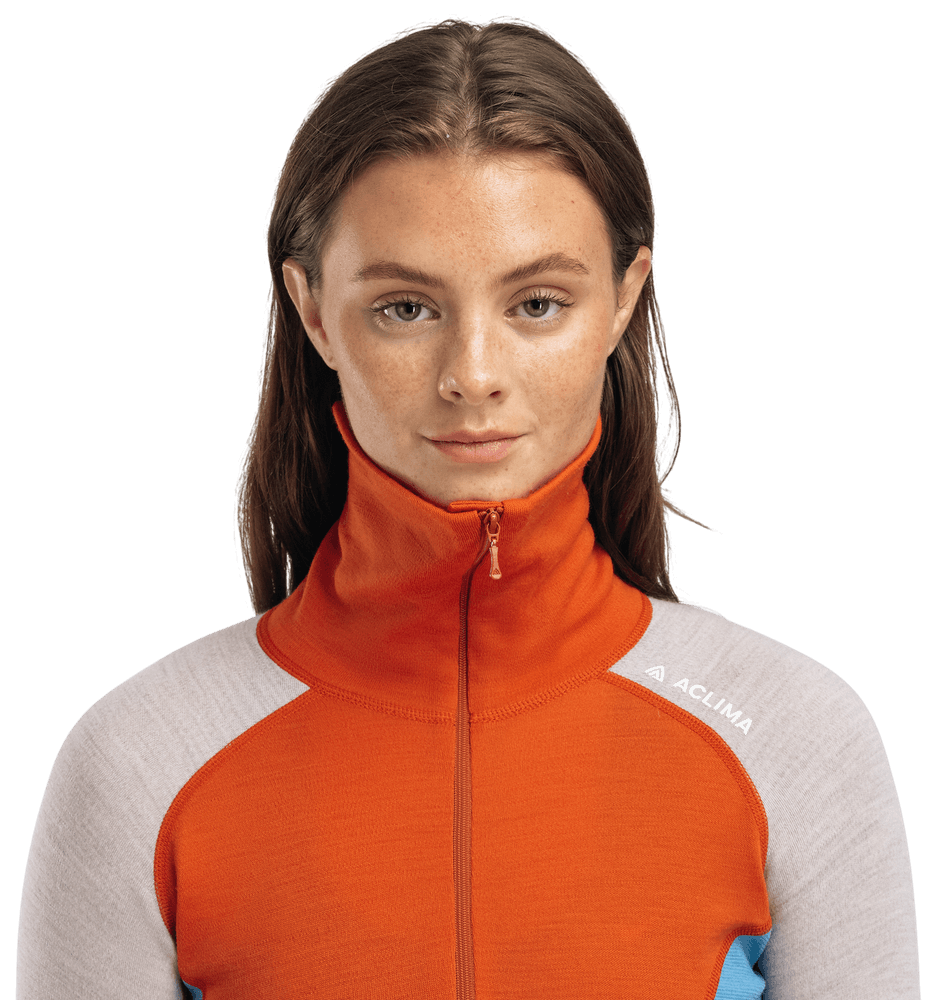 WarmWool Polo W's Gold Flame/Beige Melange/Niagara, view: 2