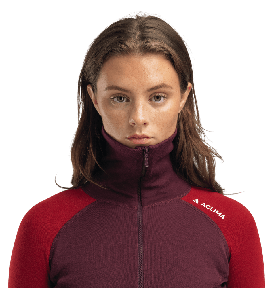WarmWool Polo W's Fig/Red Dahlia, view: 2