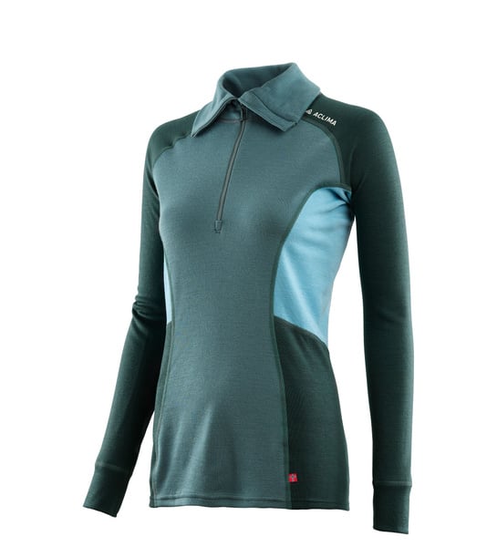 WarmWool polo W's North Atlantic/Green Gables/Reef Waters, view: 1