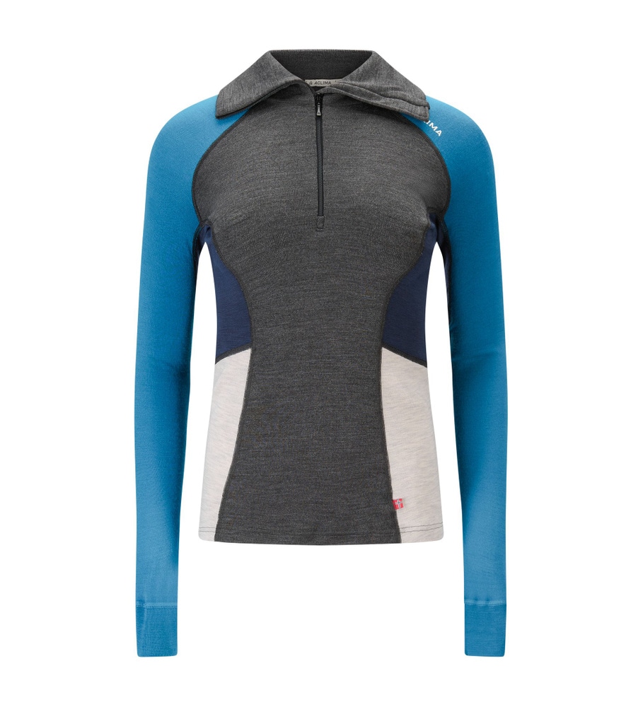 WarmWool Polo W's Marengo/Corsai /Beige Mel./NavyBlazer, view: 3