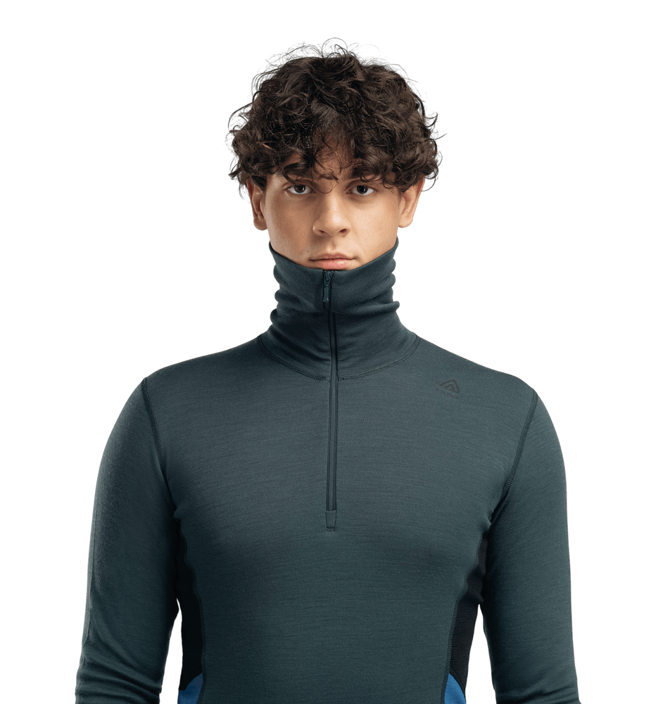 WarmWool Polo M's Green Gables/Corsair/Jet Black, view: 2