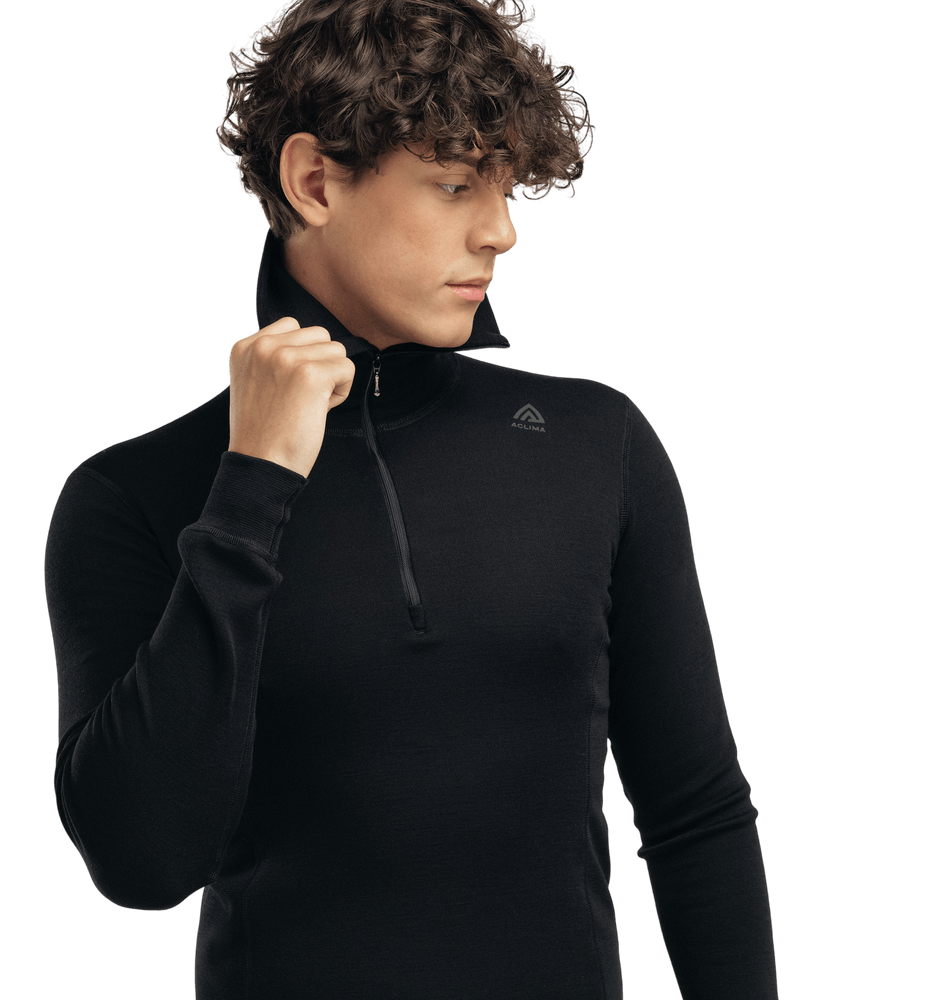 WarmWool Polo M's Jet Black, view: 2