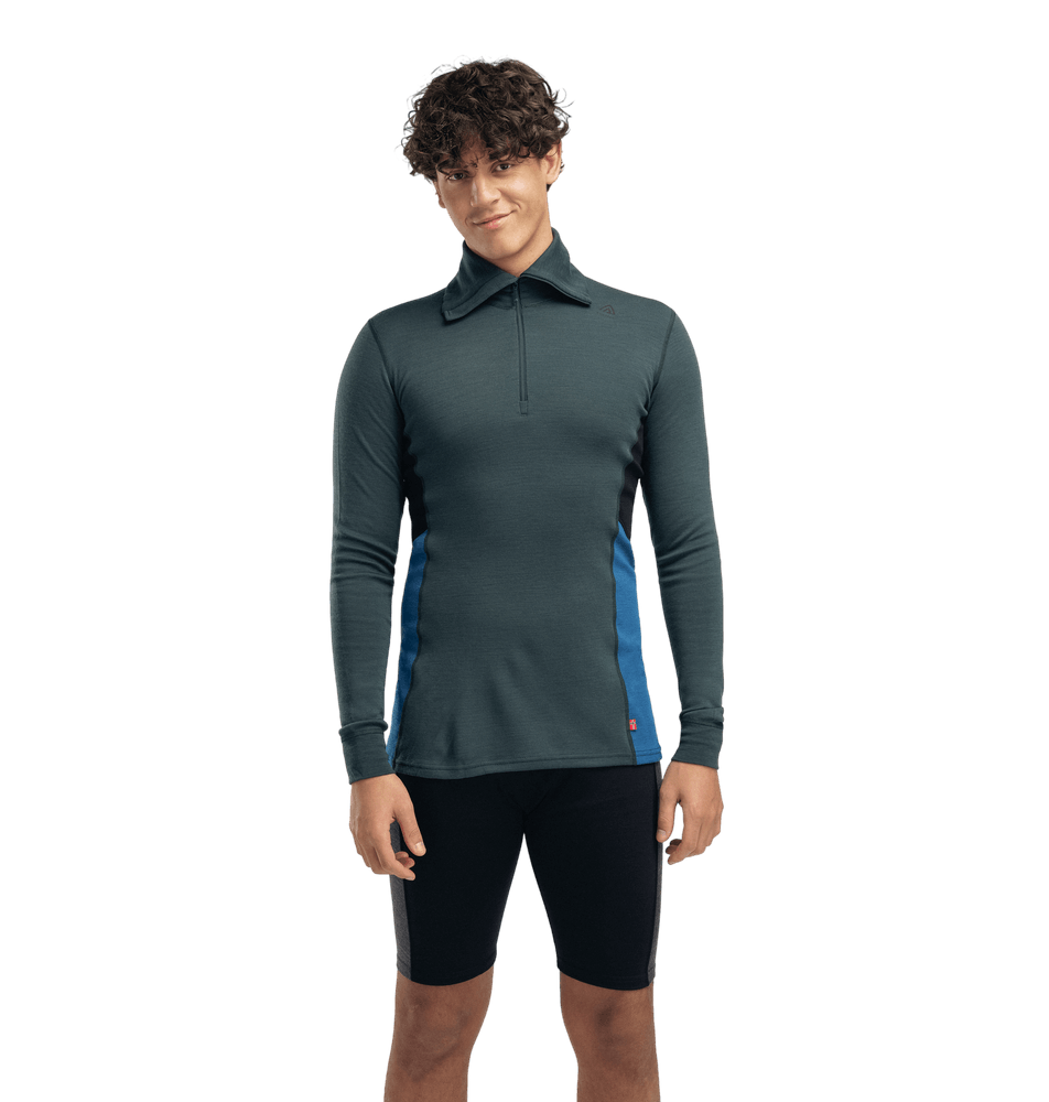 WarmWool Polo M's Green Gables/Corsair/Jet Black, view: 0