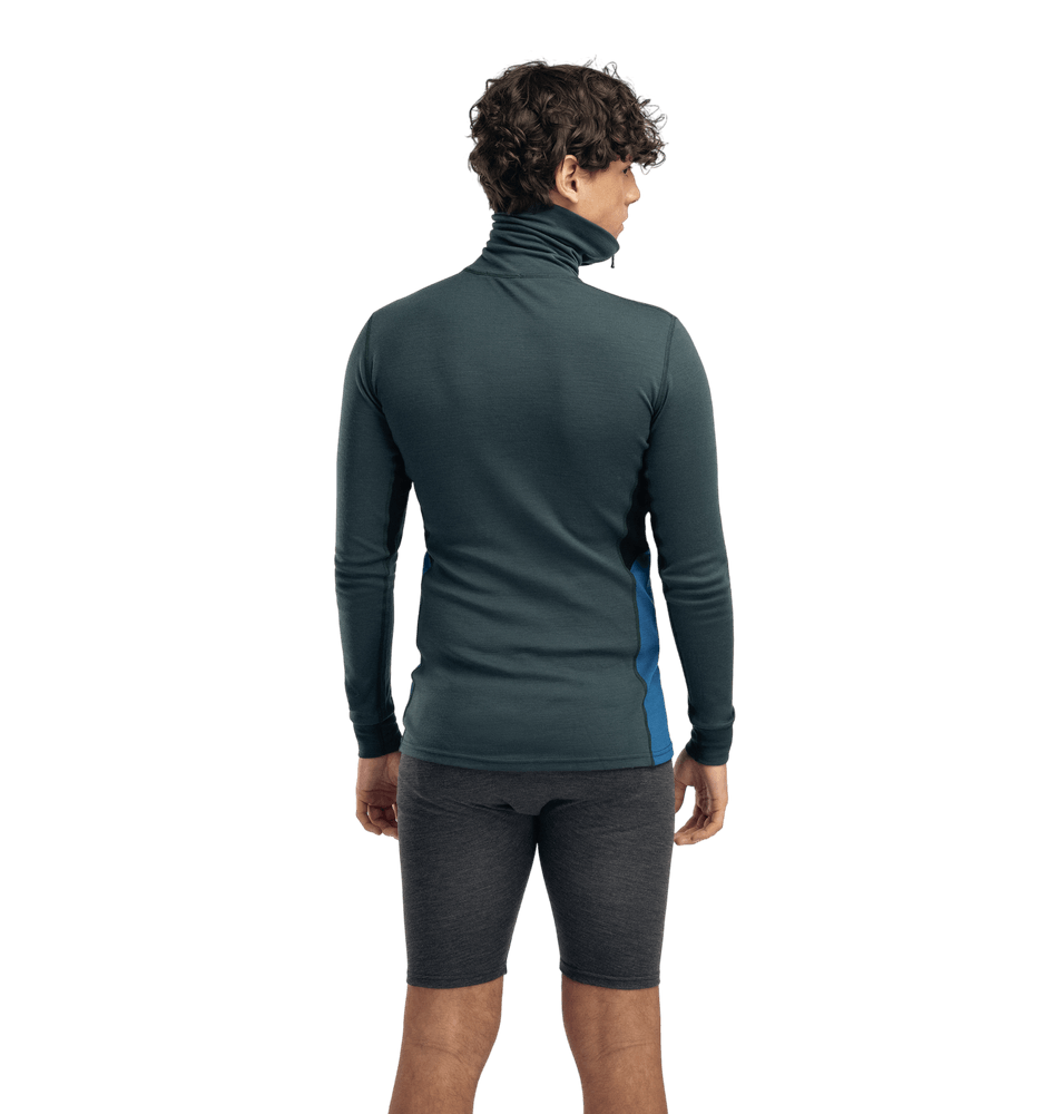 WarmWool Polo M's Green Gables/Corsair/Jet Black, view: 1