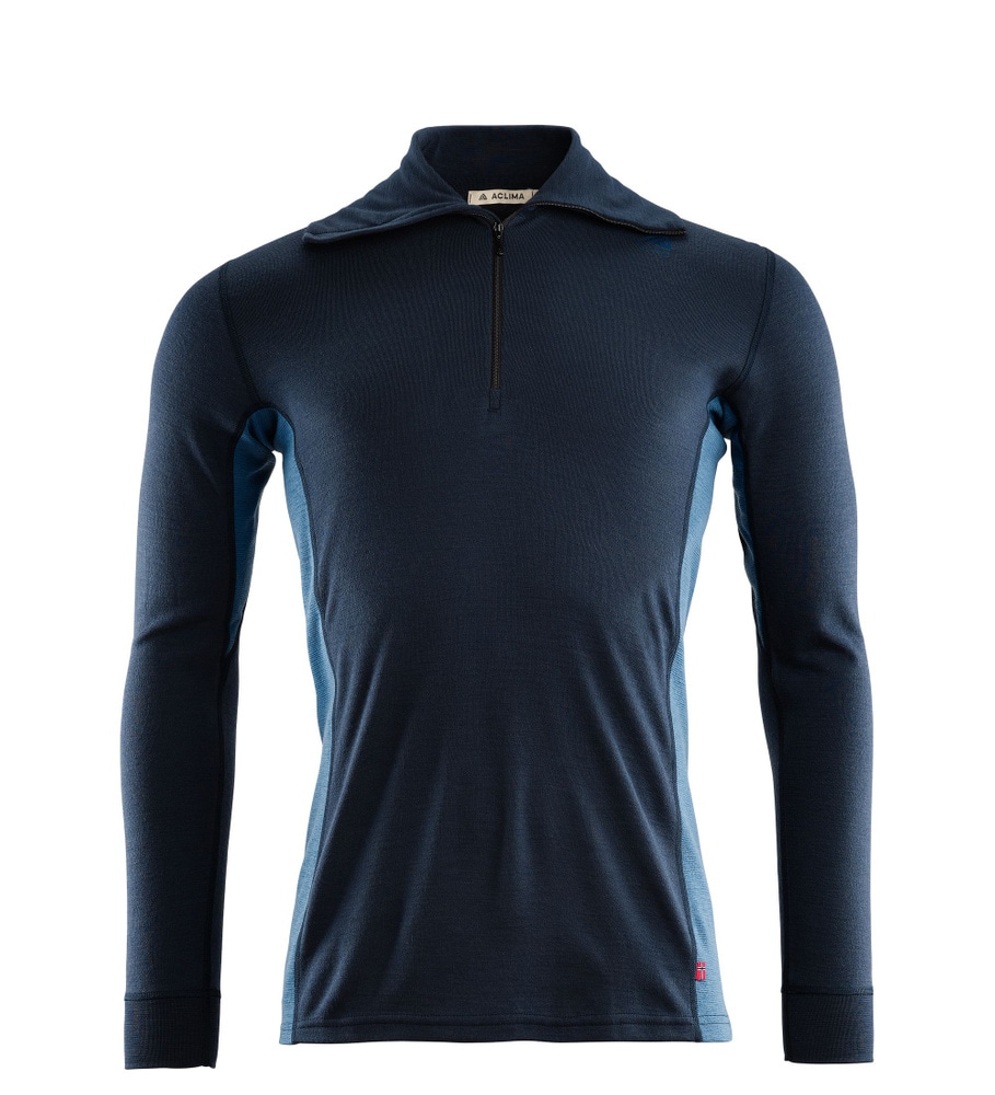 WarmWool Polo M's Navy Blazer/Coastal Fjord, view: 0