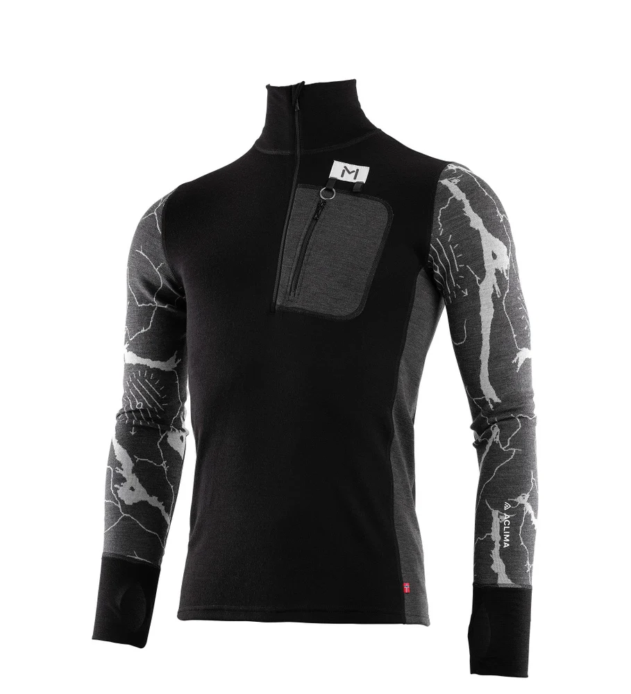 Lars Monsen Femunden Polo M's Jet Black/Marengo/Femunden Dark, view: 2