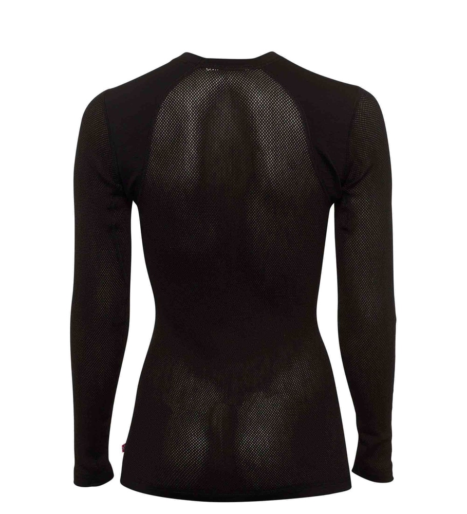 WoolNet Light Crewneck W's Jet Black / Dark Ivy, view: 1